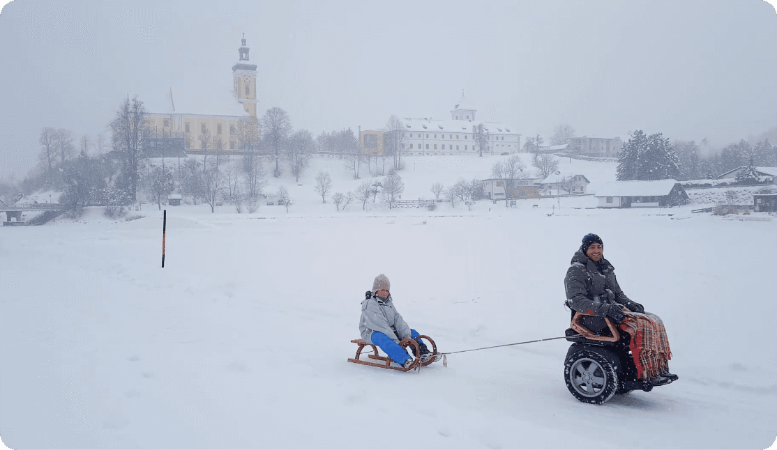 Adapt Ability vehicle in snow